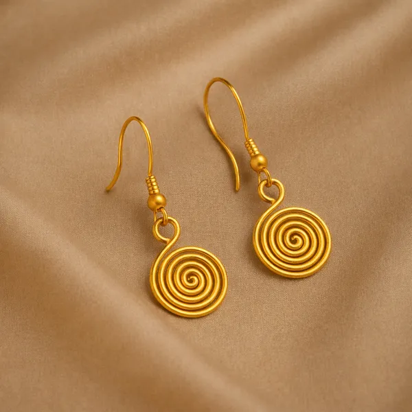AURIM_BLAIR_EARRINGS_BRASS_SPRIRAL_WIRE_GODLDEN