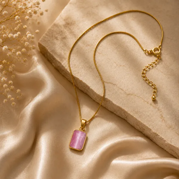 MONALISA_RECTANGLE_PENDANT_NECKLACE_-_PINK