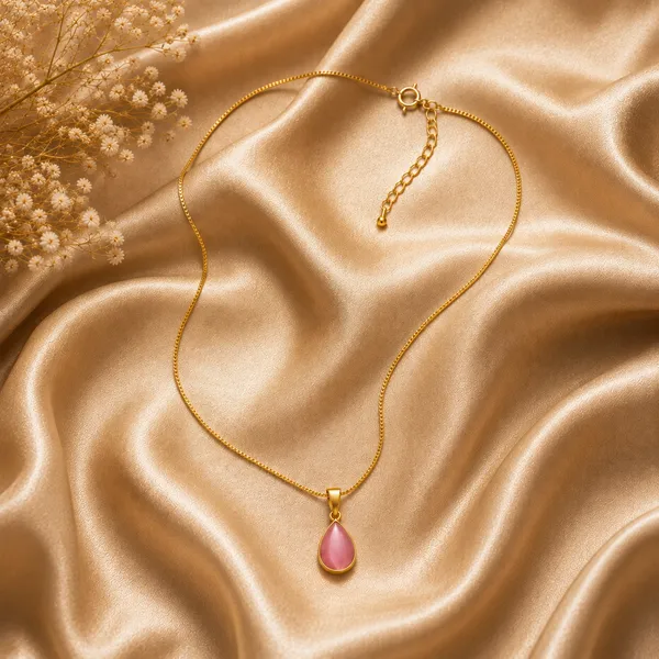 MONALISA_TEARDROP_PENDANT_NECKLACE_-_PINK