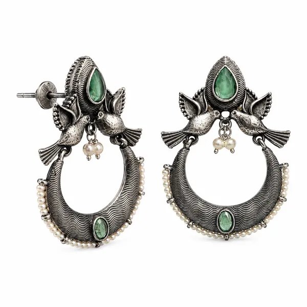 Mayura_Sage_Pearl_Hoop_Earrings