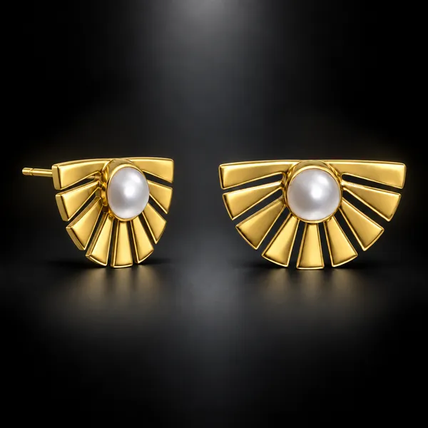 Pearl_Fan_Stud_Earrings