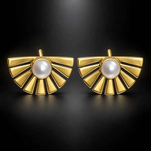 Pearl_Fan_Stud_Earrings