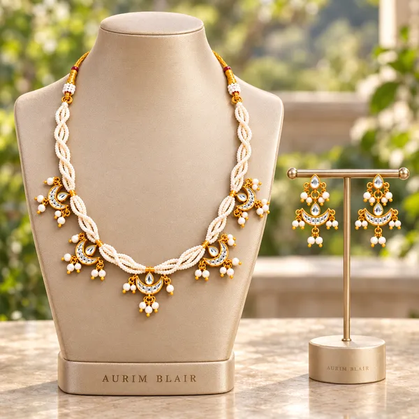 Chandrika_Pearl_Kundan_Crescent_Necklace