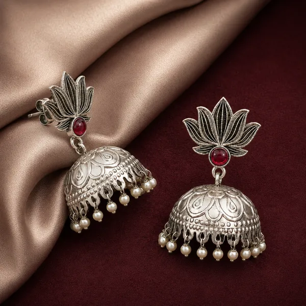 RUBY_LOTUS_JHUMKA_EARRINGS
