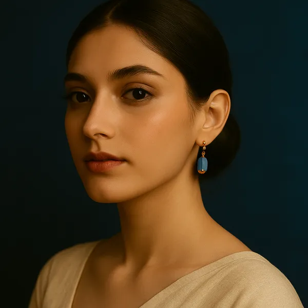 AURIM_BLAIR_EARRINGS_BRASS_WATERDROP_BEAD_SKY_COLOUR
