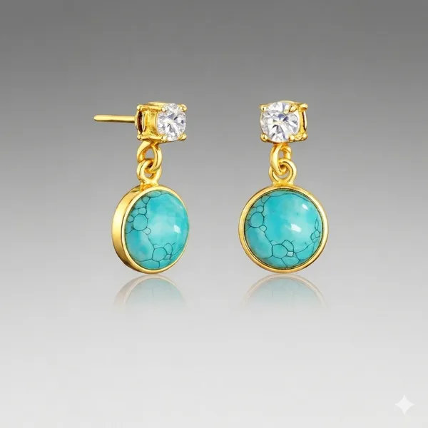 AURIM_BLAIR_STUD_EARRING_TURQUOISE_AND_AD
