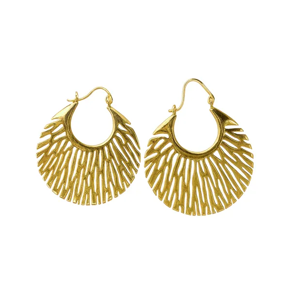 AURIM_BLAIR_HOOP_EARRINGS_BRASS_JAALI_GOLDEN