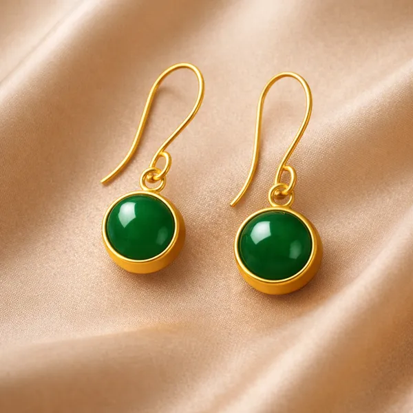 AURIM_BLAIR_EARRINGS__BRASS_DROPS_GREEN