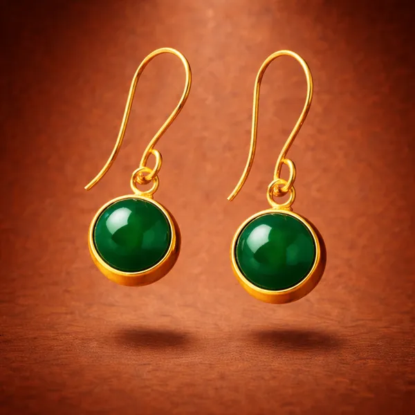 AURIM_BLAIR_EARRINGS__BRASS_DROPS_GREEN