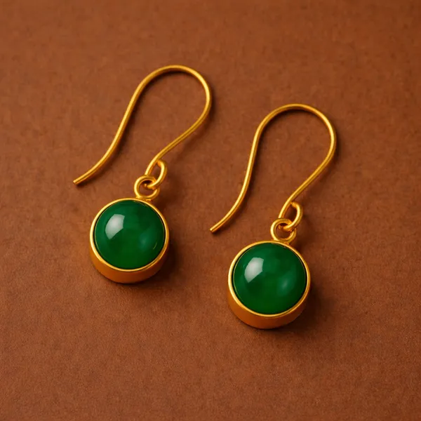 AURIM_BLAIR_EARRINGS__BRASS_DROPS_GREEN
