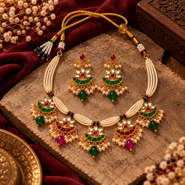 Chandrika_Lotus_Necklace_Set