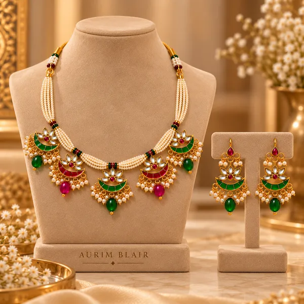 Chandrika_Lotus_Necklace_Set