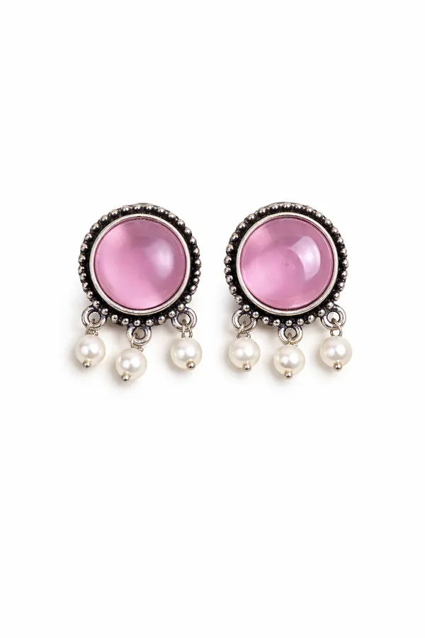AURIM_BLAIR_STUD_EARRINGS_BRASS_CRYSTAL_WITH_PEARL_DANGERS_LIGHT_GREY