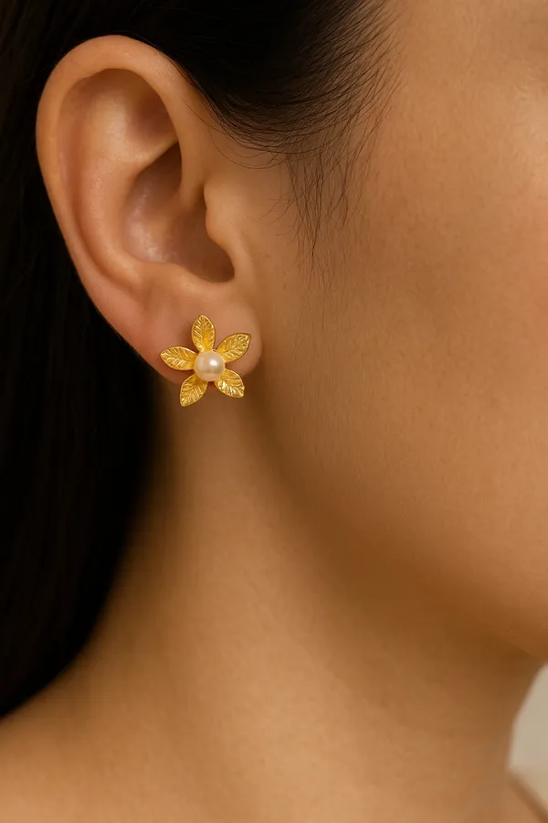 AURIM_BLAIR_FLOWER_BRASS_&_NATURAL_PEARL_STUD