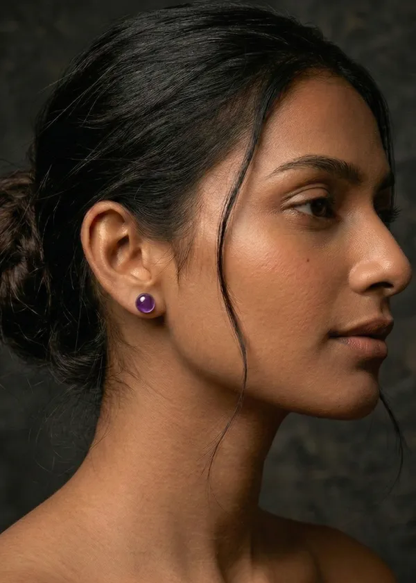 AURIM_BLAIR_EARRINGS_BRASS_AMTHEYST_PURPLE_STONE