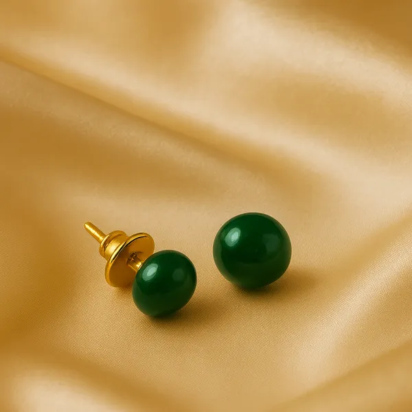AURIM_BLAIR_STUD_EARRINGS_BRASS__STONE_GREEN