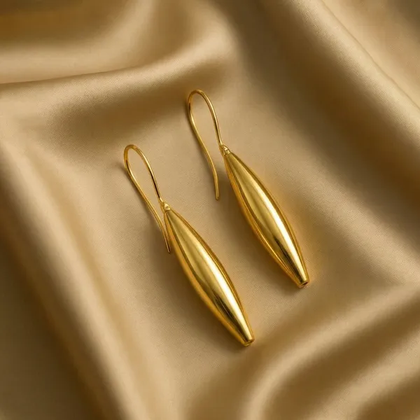 AURIM_BLAIR_EARRINGS_BRASS_THIN_LONG_LEAF_GOLDEN