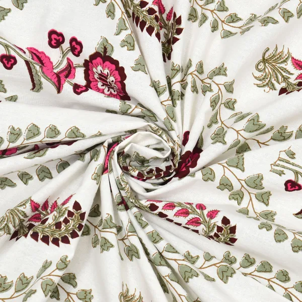 Blockbird_Floral_Block_King_Size_Pure_Cotton_Jaipuri_Bedsheet_250Tc