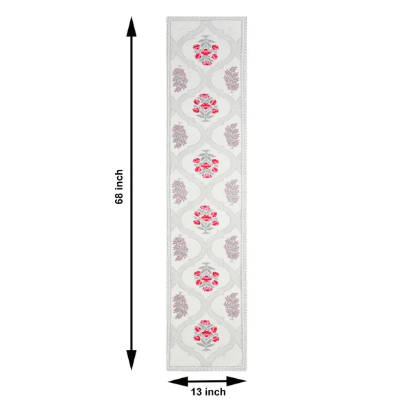 Blockbird_Floral_Paradise_Canvas_Table_Mat_And_Runner_Set_Pure_Cotton