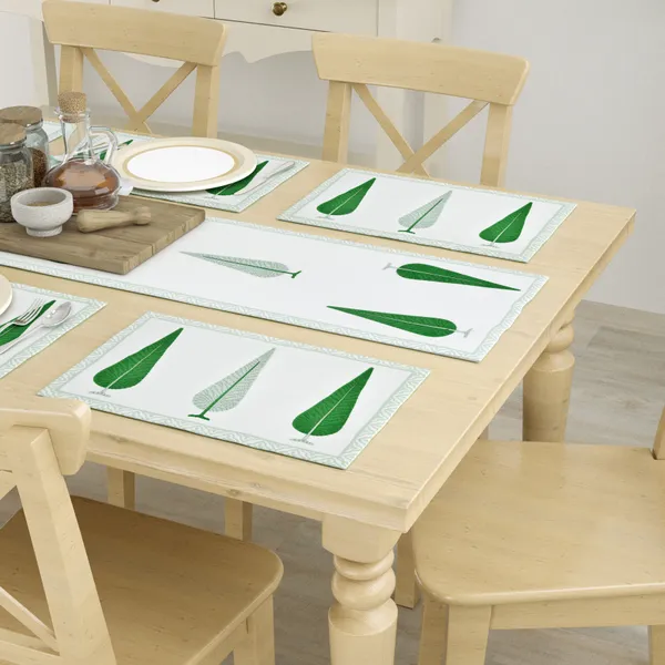 Blockbird_Ruby_Horizon_Canvas_Table_Mat_And_Runner_Set_Pure_Cotton