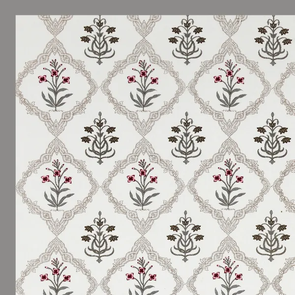 Blockbird_Floral_Leaf_Canvas_Table_Mat_And_Runner_Set_Pure_Cotton