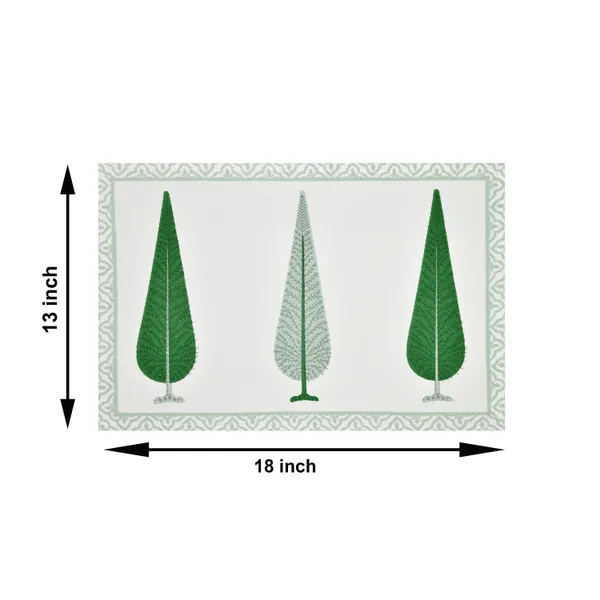 Blockbird_Floral_Leaf_Canvas_Table_Mat_And_Runner_Set_Pure_Cotton