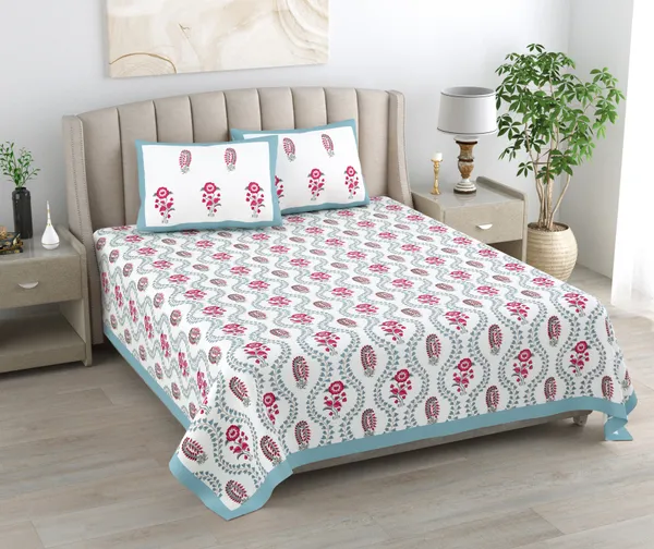 Blockbird_Indigo_Royal_King_Size_Pure_Cotton_Jaipuri_Bedsheet_250Tc