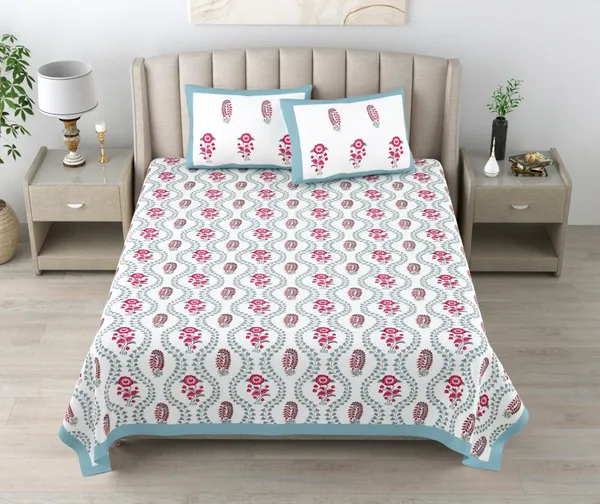 Blockbird_Indigo_Royal_King_Size_Pure_Cotton_Jaipuri_Bedsheet_250Tc
