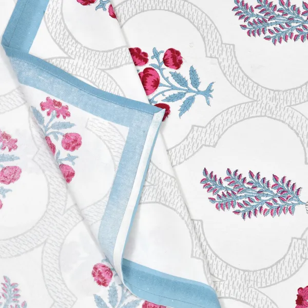 Blockbird_Floral_Paradise_Canvas_Table_Mat_And_Runner_Set_Pure_Cotton