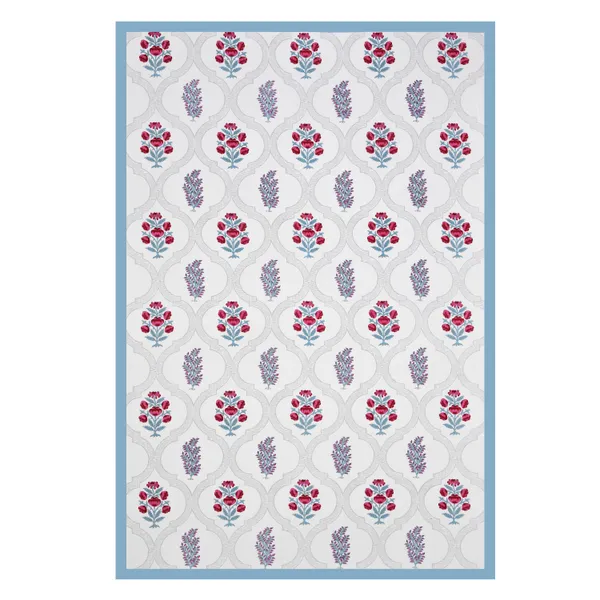 Blockbird_Floral_Paradise_Canvas_Table_Mat_And_Runner_Set_Pure_Cotton