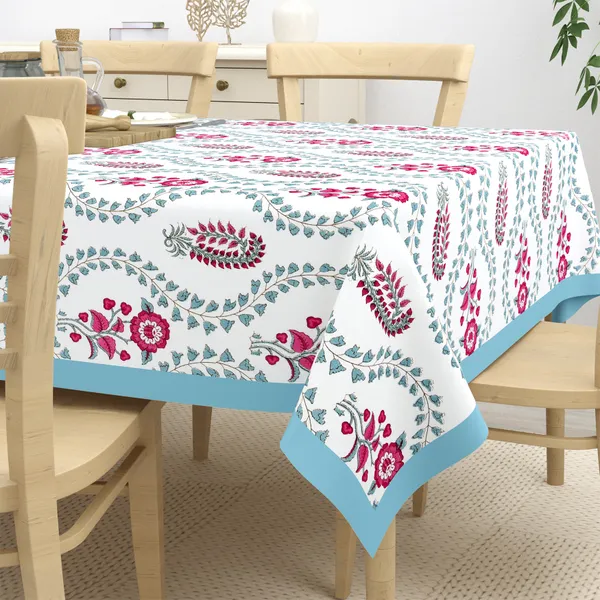 Blockbird_Royal_Mughal_Canvas_Table_Mat_And_Runner_Set_Pure_Cotton