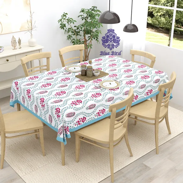 Blockbird_Royal_Mughal_Canvas_Table_Mat_And_Runner_Set_Pure_Cotton