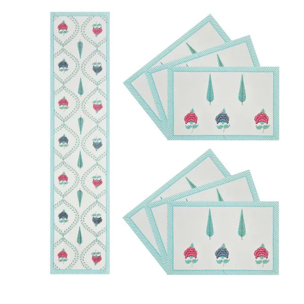 Blockbird_Cherrywood_Glow_Canvas_Table_Mat_And_Runner_Set_Pure_Cotton