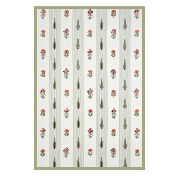 Blockbird_Royal_Blossom_Canvas_Table_Mat_And_Runner_Set_Pure_Cotton