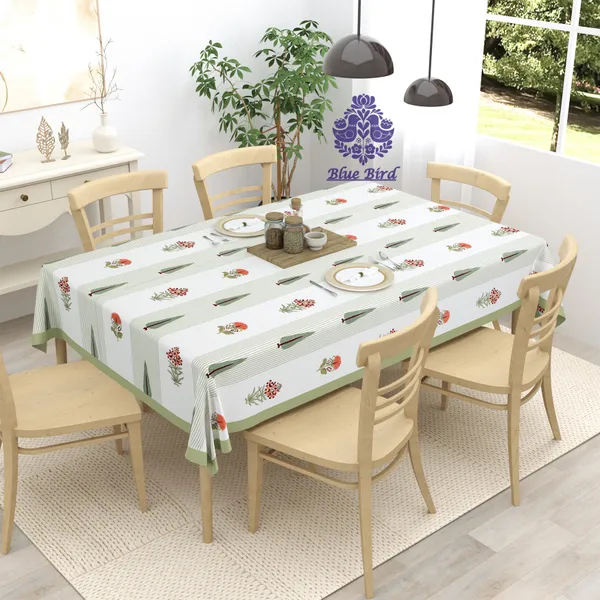 Blockbird_Royal_Blossom_Canvas_Table_Mat_And_Runner_Set_Pure_Cotton
