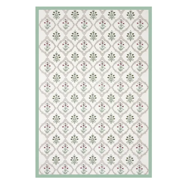 Blockbird_Floral_Cascade_Canvas_Table_Mat_And_Runner_Set_Pure_Cotton