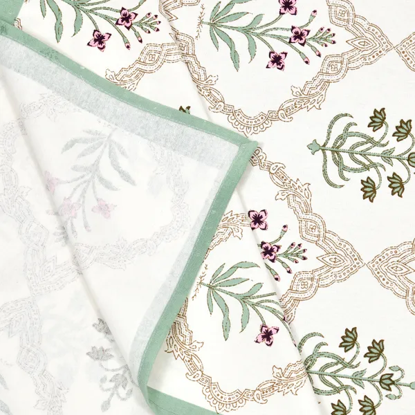 Blockbird_Floral_Cascade_Canvas_Table_Mat_And_Runner_Set_Pure_Cotton