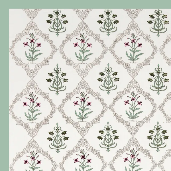 Blockbird_Floral_Cascade_Canvas_Table_Mat_And_Runner_Set_Pure_Cotton