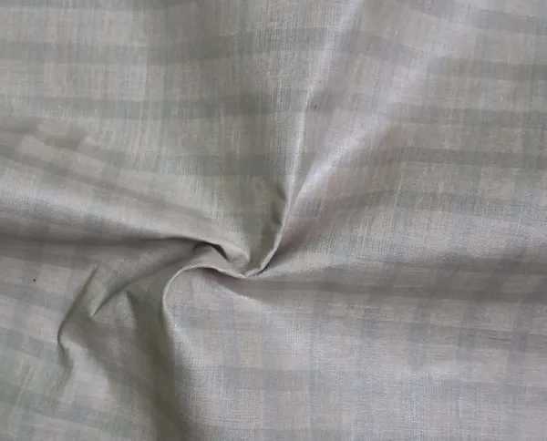 BEIGE_COLOUR_Pure_Cotton_CHECK_Handloom__Men'S_Kurta_Shirts__Dress_Material