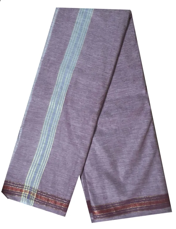 Dhoti_Chaddar_or_Khes_with_zari_yarn_border__for_men_specially_for___Religious_purpose