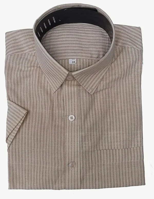 Beige_Cotton_Shirt_For_Men_|_Full_Sleeve_&_Half_Sleeve