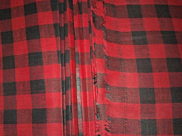 RED_&_BLACK__Pure_Cotton_Men's_Kurta_Shirts_&_Women's_Kurti_And_Other_Dress_Material