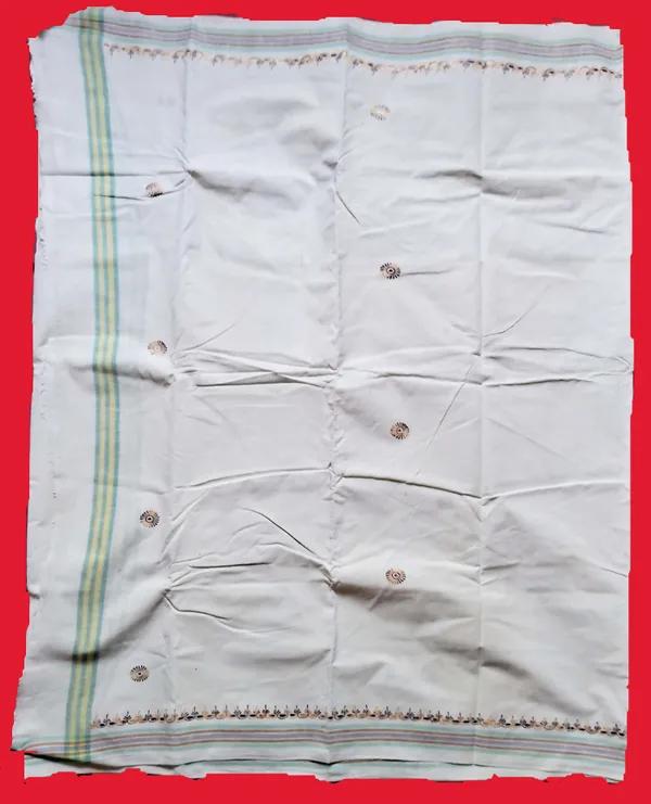 Dhoti_Chaddar_Or_Khes_With_Whole_Body_|_Needle_Stich_Work_For_Religious_Purposes_|_Specially_For_Jain(PARYUSHAN_SPECIAL)_,_Dhoti_4_Meter_&__Chaddar_3_Meter