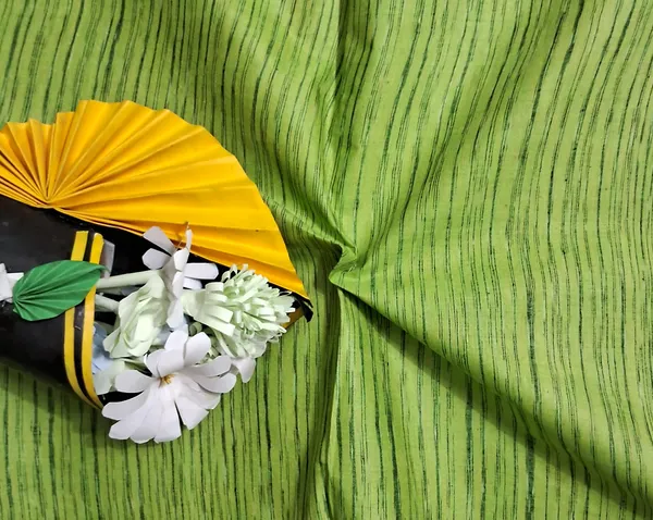 Green_Pure_Cotton_Jharna_Men'S_Kurta_Shirts_Women'S_Kurti_Dress_Material