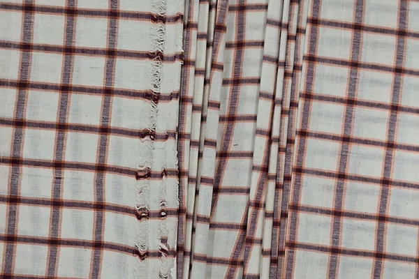 GOLDEN_COLOUR_CHECKS__Pure_Cotton_Handloom__Men'S_Kurta_Shirts__Dress_Material