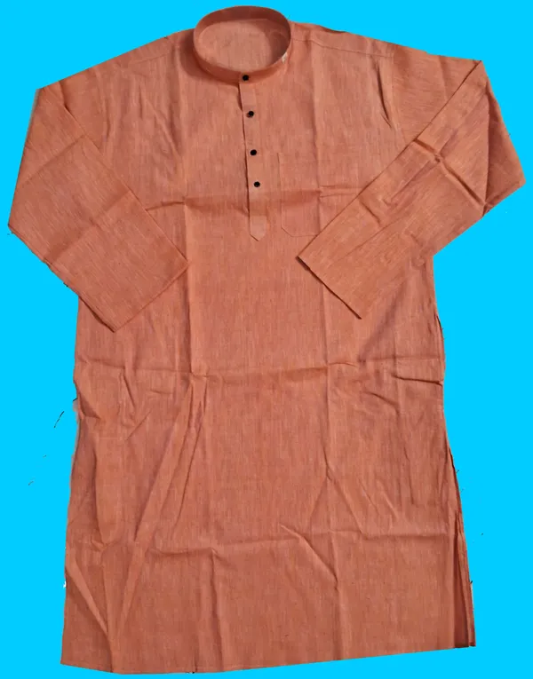 MAT_COLOUR_PURE_COTTON_FULL_SLEEVE_JHARNA_DESIGN_PUNJABI_KURTA_FOR_MEN