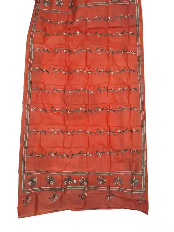 LIGHT_RED_COLOUR_SILK_SCARF_WITH_KANTHA_STICH_WORK_LENGTH_2_METER_&_WIDTH_44_INCHES