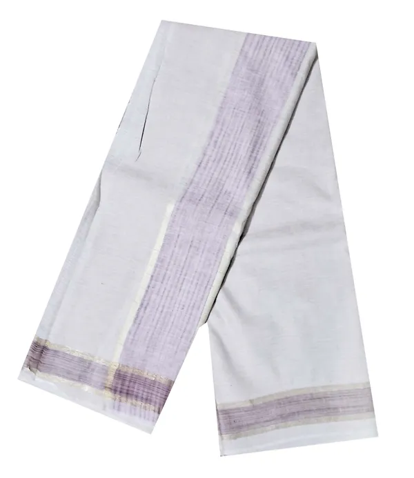 Dhoti_Chaddar_or_Khes_with_zari_yarn_border__for_men_specially_for___Religious_purpose