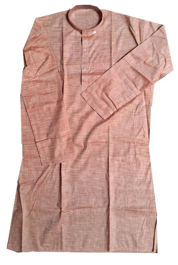 MAT_COLOUR_PURE_COTTON_FULL_SLEEVE_JHARNA_DESIGN_PUNJABI_KURTA_FOR_MEN