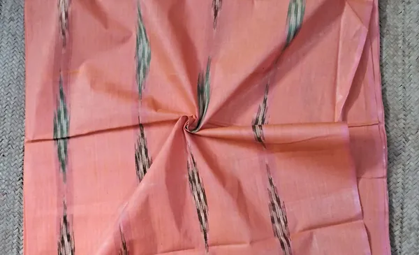 Peach_Pink_Cotton_Fabric_For_Men's_Kurta_Shirts_&_Women's_Kurti_|_Katki_Design